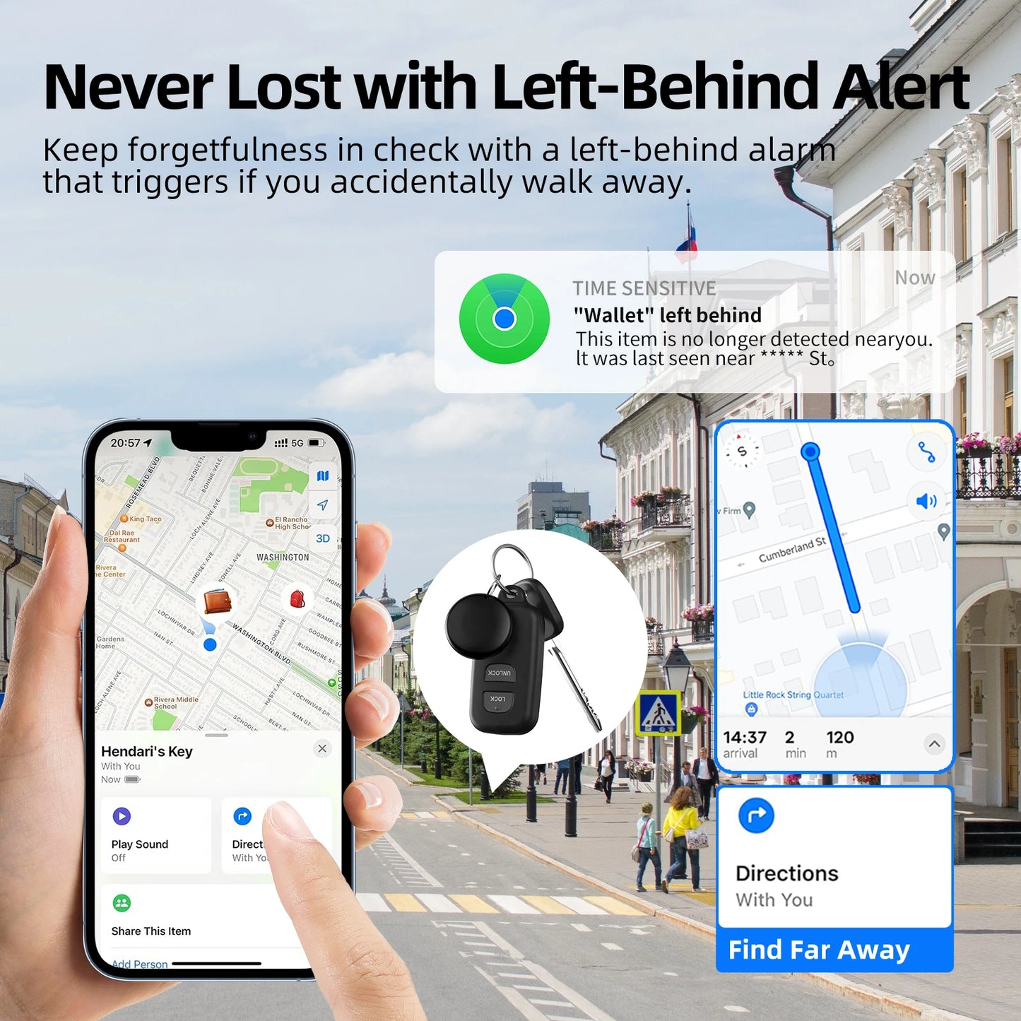 Mini GPS Tracker – Find My App Compatible