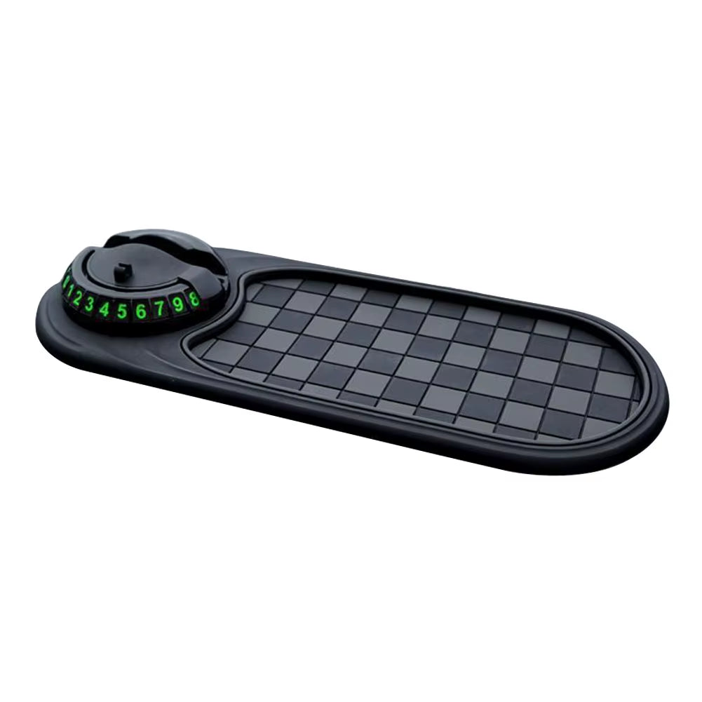 Car Dash Mat anti Slip Rug with Auto Phone Holder Silicone Dashboard Car Pad Mat for Phones Keys Gadgets
